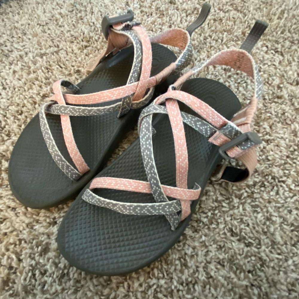 Girls Chacos  light Pink and Grey Sandals